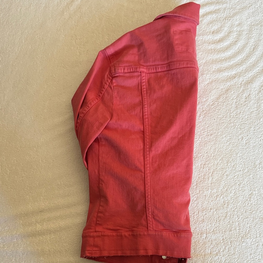 LOFT Red Jean Jacket - Picture 4 of 4